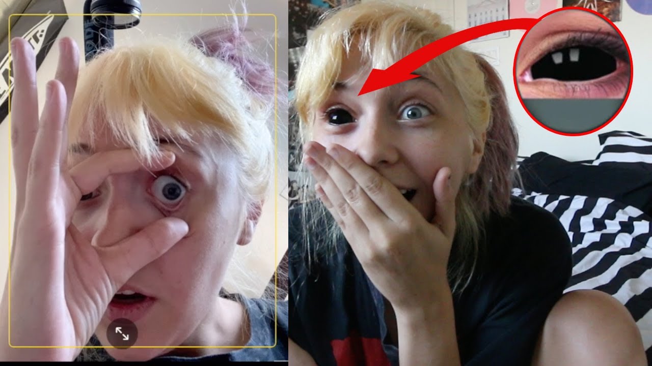 Trying on Sclera Lenses for the first time!!