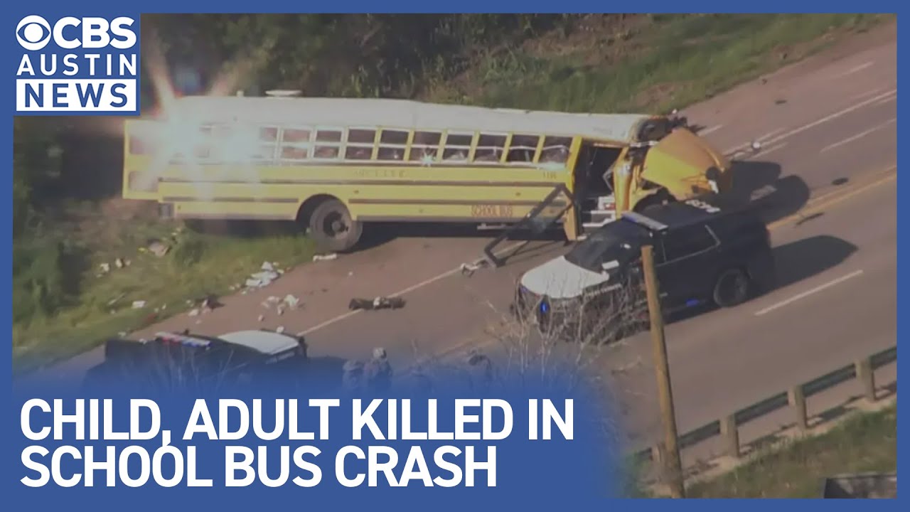 Concrete truck hits Hays CISD preschool bus, killing child and adult
