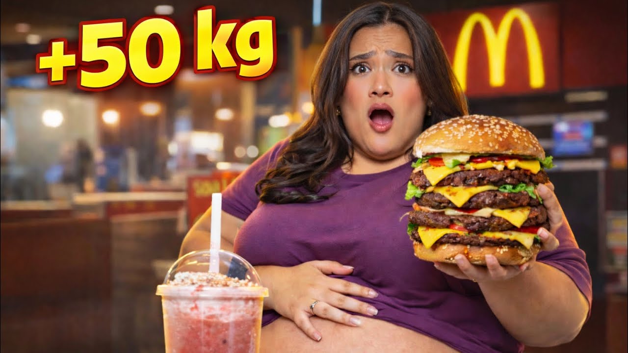 COMI SO FAST FOOD POR UM DIA INTEIRO! engordei muito?*