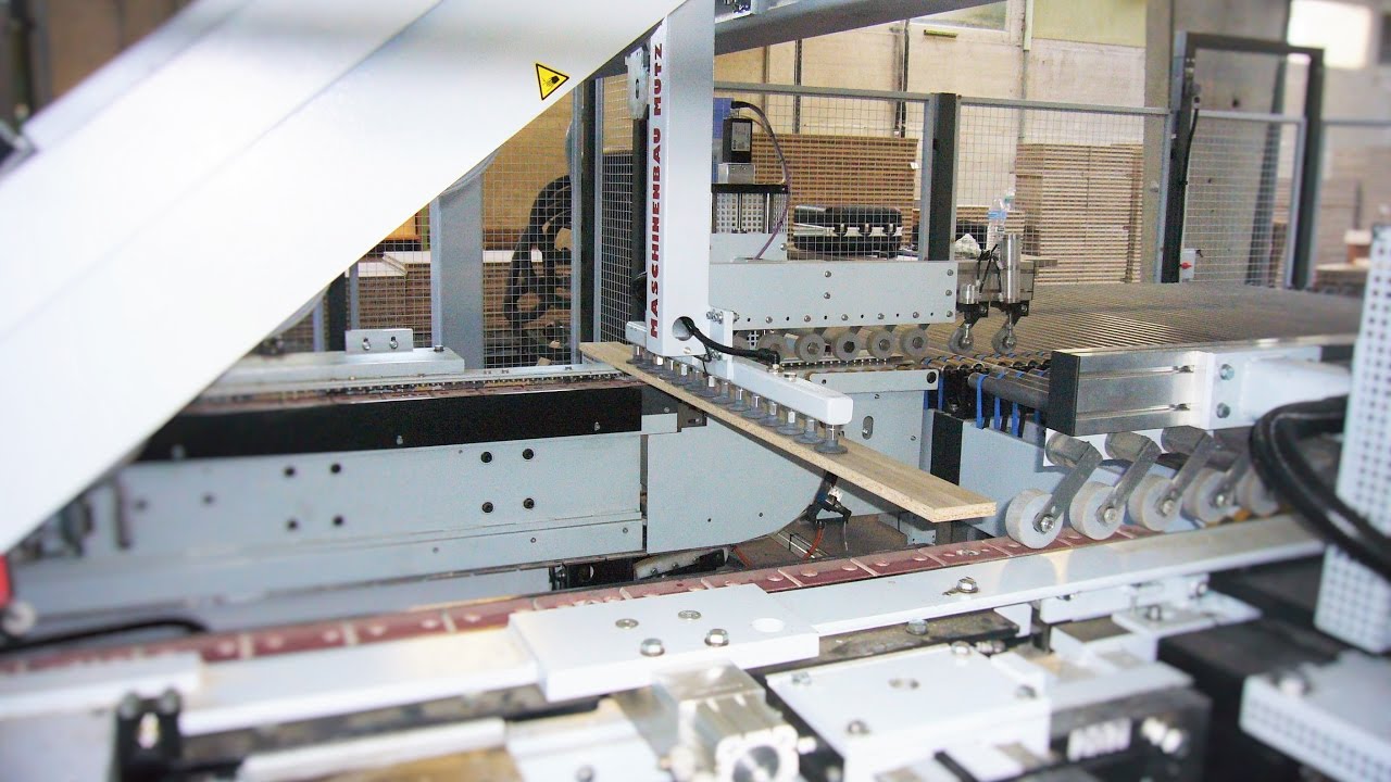 Handling an Homag Doppelendprofiler