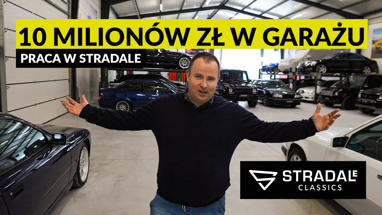 Auta warte 10 milionów złotych w garażu. Robert pokazuje nową siedzibę STRADALE.