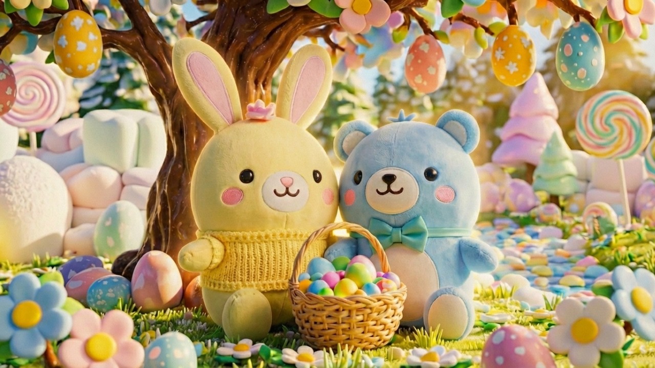Dreamy Easter Squishy World 🐣🌷 | Calming Music & Nostalgic Ambience