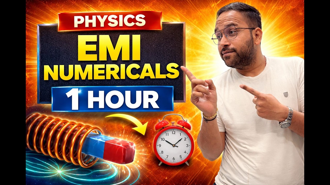 Class 12 Physics Electromagnetic Induction 🔥 Must Do Numericals in Just 1 Hour | Boards
