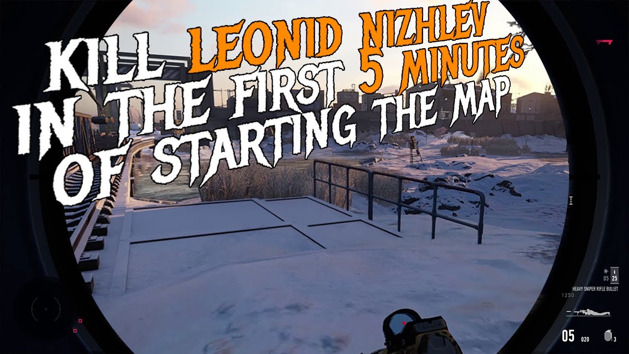 sniper ghost warrior contracts -kill Leonid Nizhlev within the first 5 minutes, contract/challenge 7