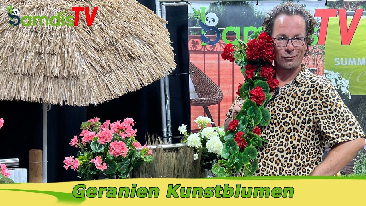 🌺 Künstliche Geranien - farbenfrohe Blütenpracht für dein Zuhause & deinen Garten 🌺
