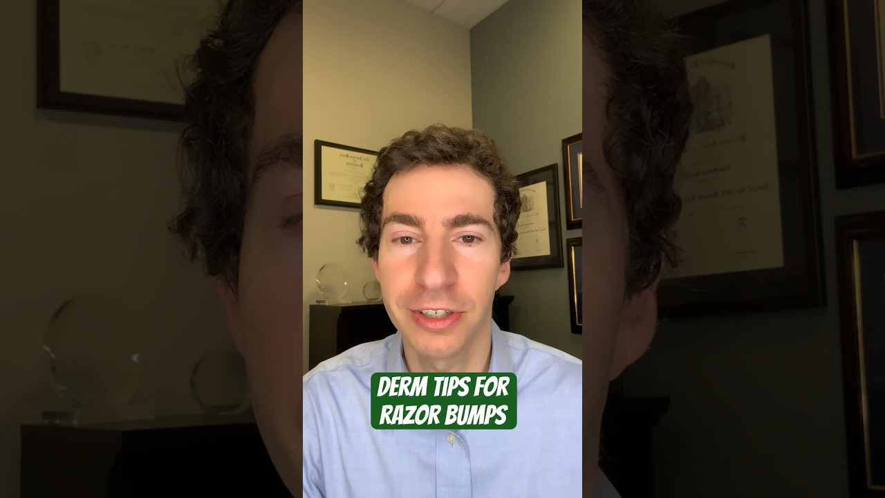 Dermatologist tips for razor bumps #shorts #acne