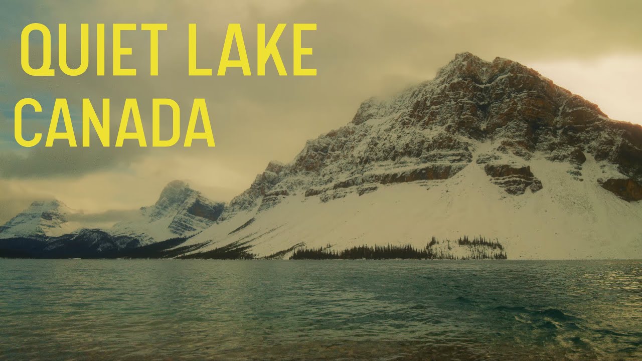 Bow Lake Wave Sounds, Canada | 4K Real Nature White Noise for Relaxation & Focus (Ep. 4)