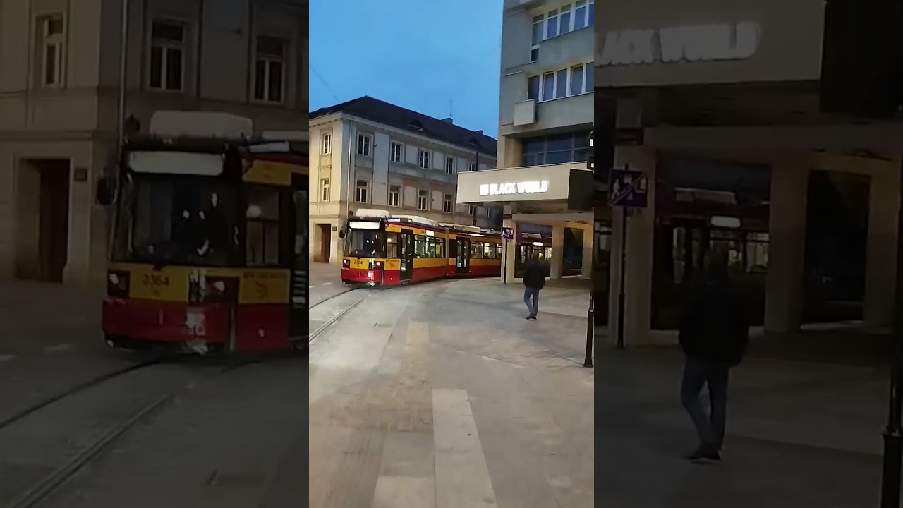 Odjazd AEG/Adtranz GT6M-ZR #2364 na linii 17 z przystanku plac Wolności