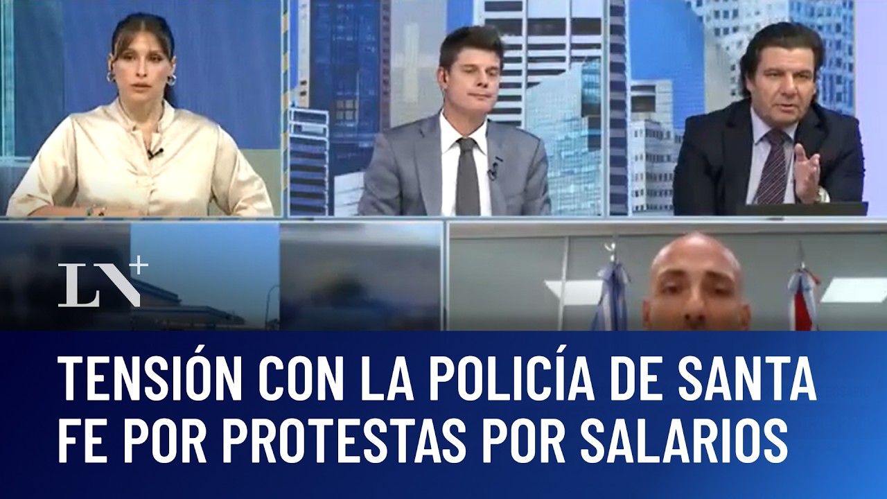 Siguen las protestas por salarios y tensión con la Policía en Santa Fe