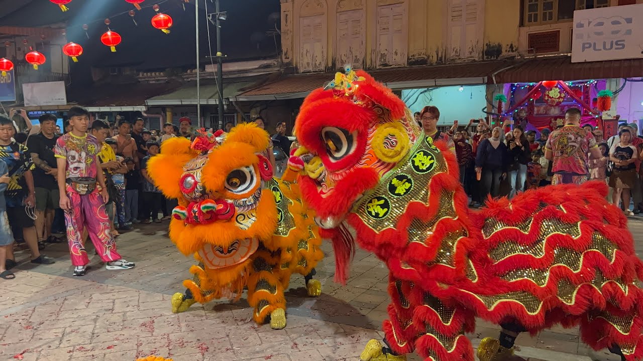 Chinese New Year Lion Dance Yasto Hunxa Malaysia 🇲🇾 