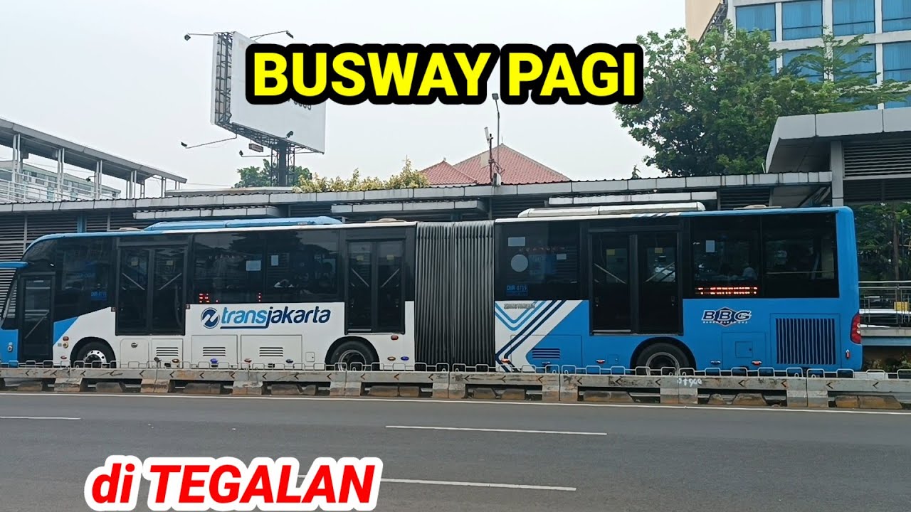 BUSWAY TEGALAN saat Jam Lancar Pagi‼️ Jam 10 Pagi #buswaytransjakarta #transjakarta#busways#jakarta