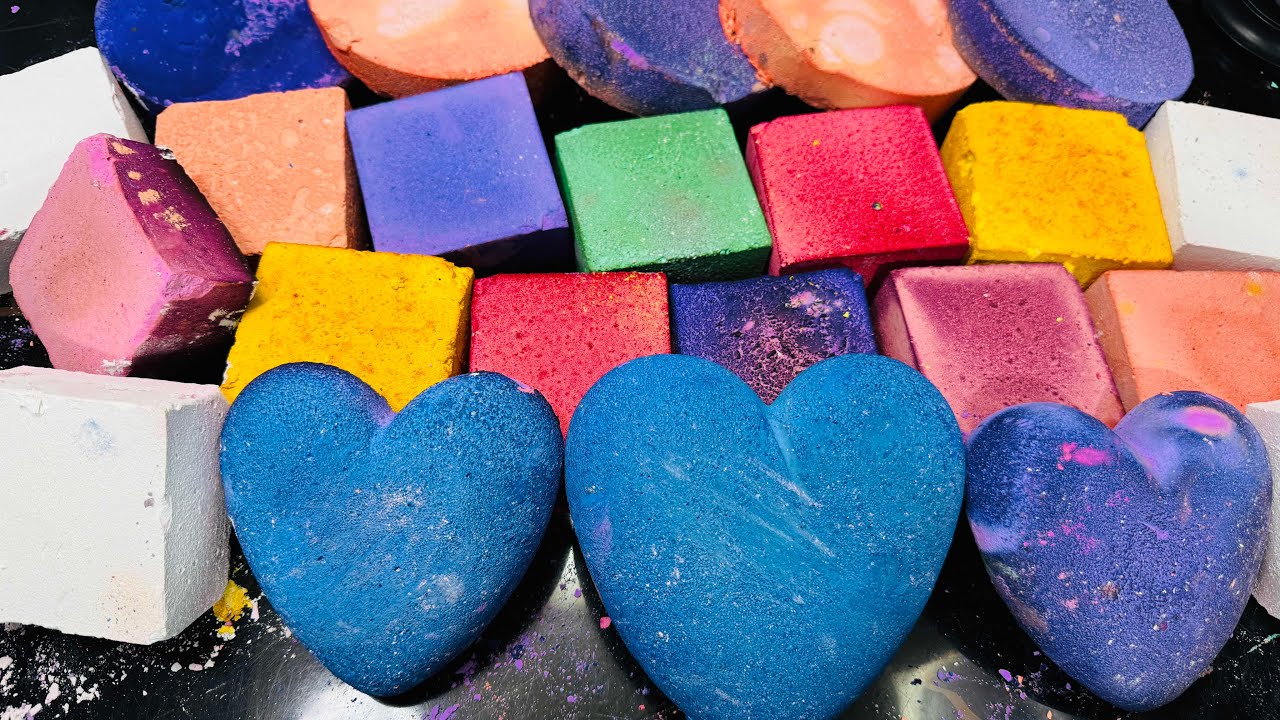 Variety Vibrant Satisfying Chalk ASMR Crush | Relux Sounds | Sleep aid 