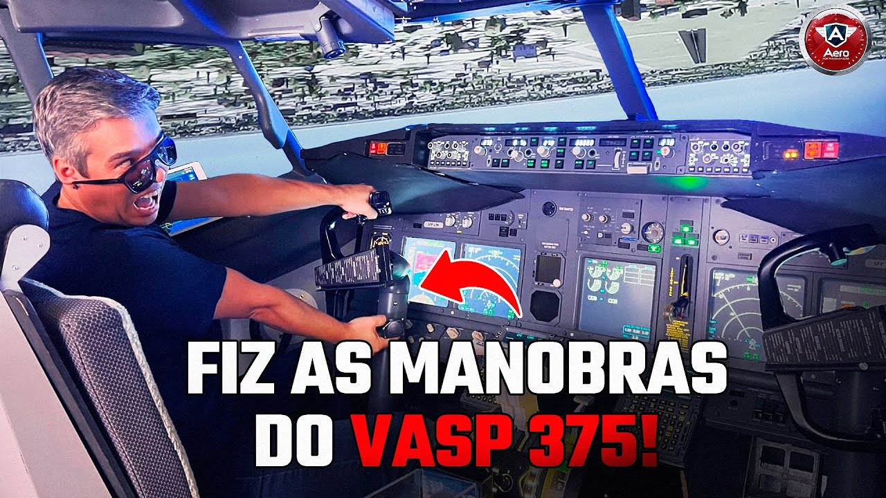 TENTEI reproduzir as MANOBRAS do VOO VASP 375 no SIMULADOR