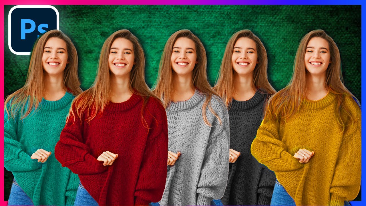 Trocar QUALQUER cor para QUALQUER cor (até preto ou branco) no Photoshop!