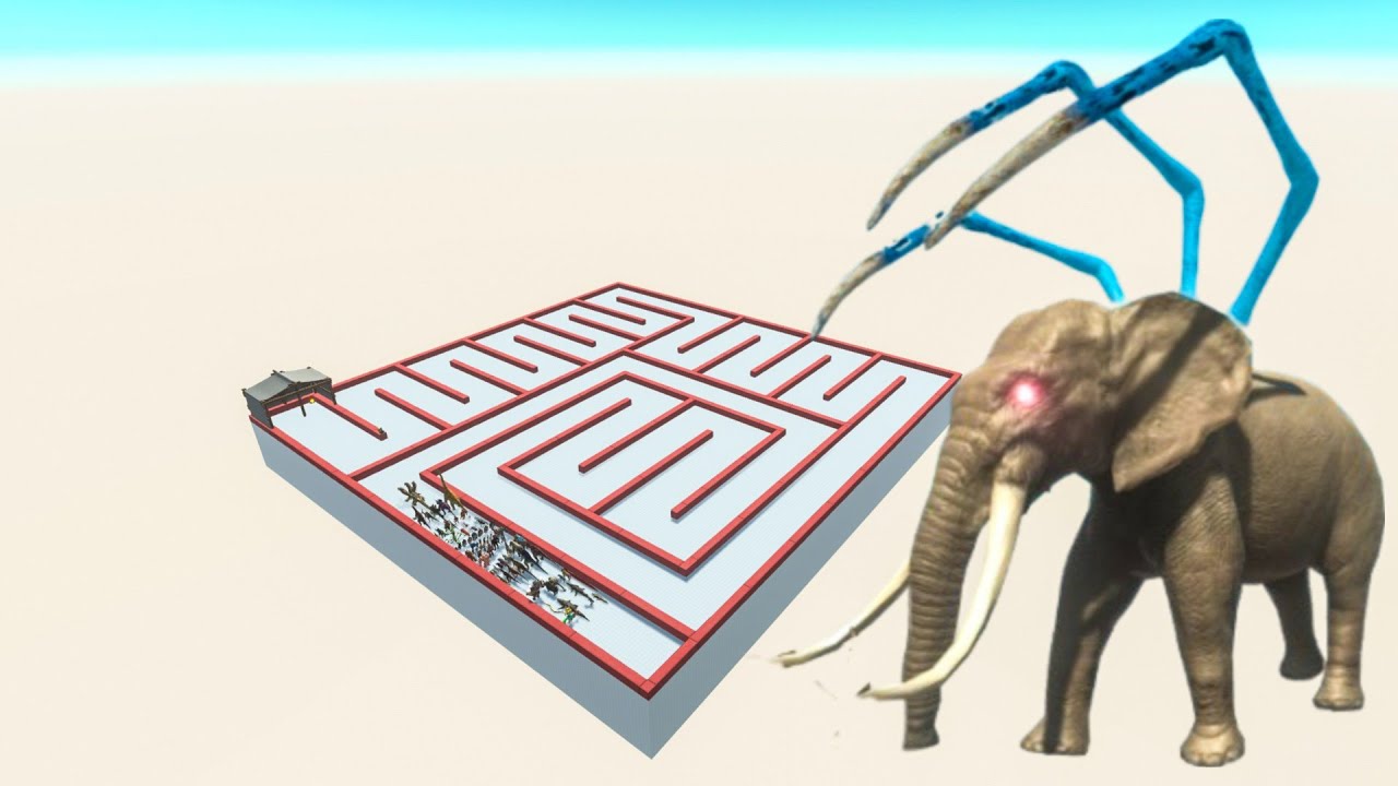 All Unit Escape From Alien Elephant - Last Survivor - Animal Revolt Battle Simulator