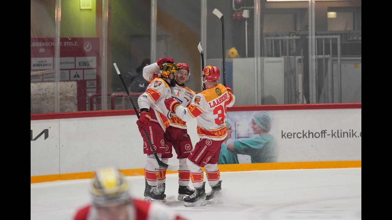 Highlights EC Bad Nauheim vs. ESV Kaufbeuren   (Saison 24/25 21. Spieltag)
