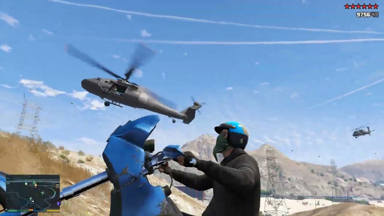 GTA 5 - Mad Max - Style Desert Rampage + Ten Star Escape