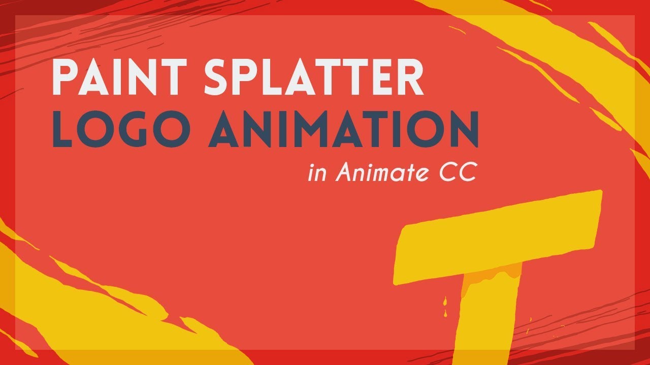 Paint Splatter Logo Animation | Animate CC Tutorial
