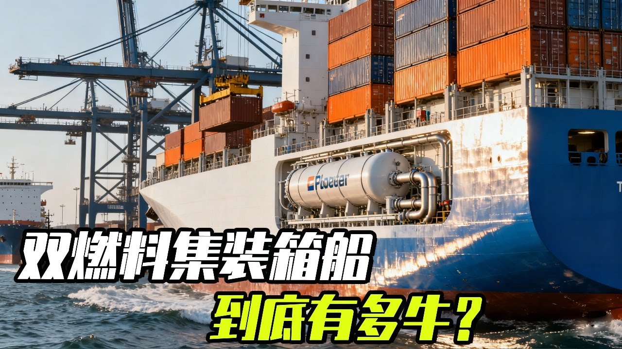 到底什么是双燃料船？ #集装箱海运 #集装箱船 #双燃料集装箱船 #中国船舶 #科技启示录