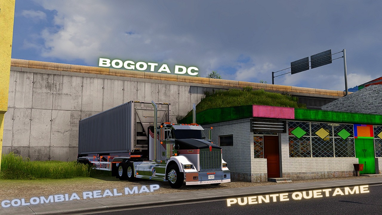 Bogotá - Puente Quetame Colombia Real Map