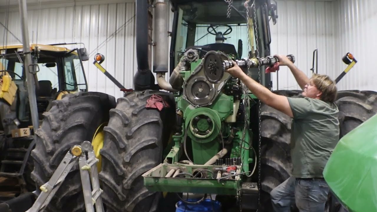 Снятие распредвала John Deere 9420