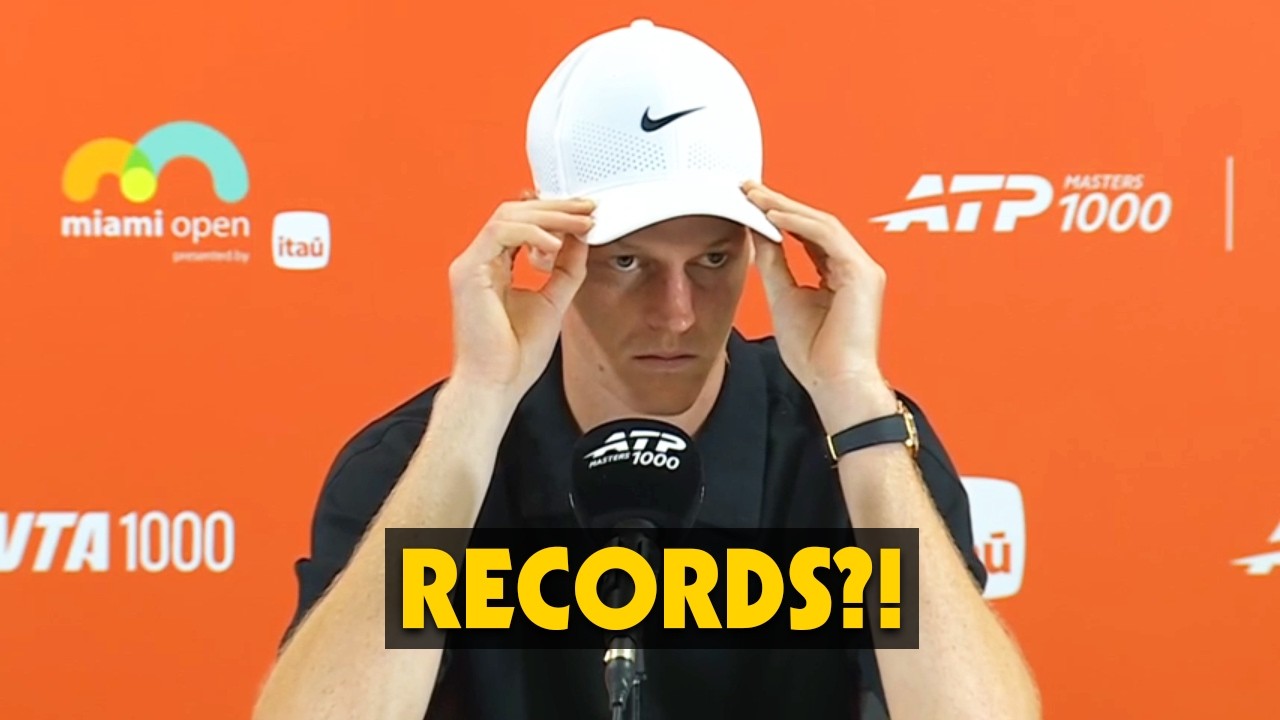 Jannik Sinner was asked if records mean anything to Him... His answer is PRICELESS!