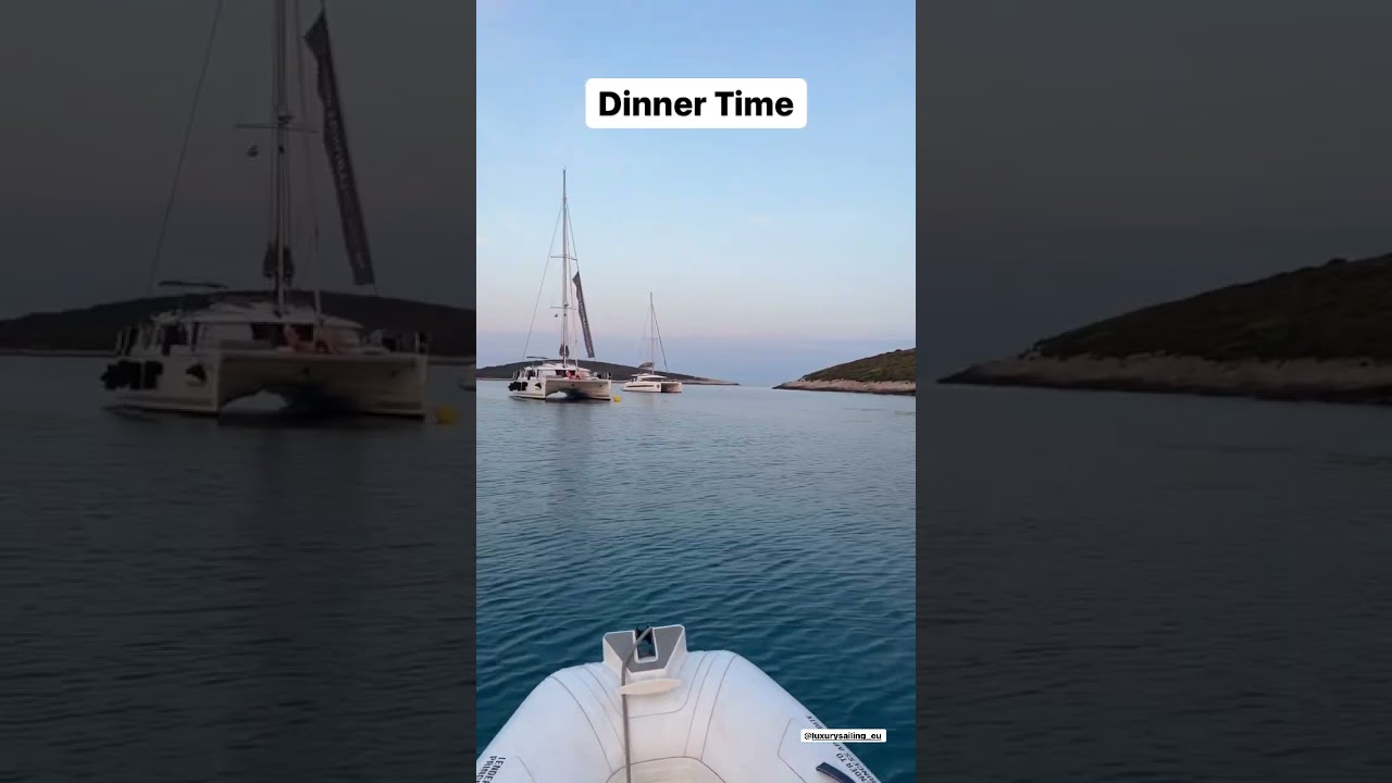 Yachting in Croatia dinner time