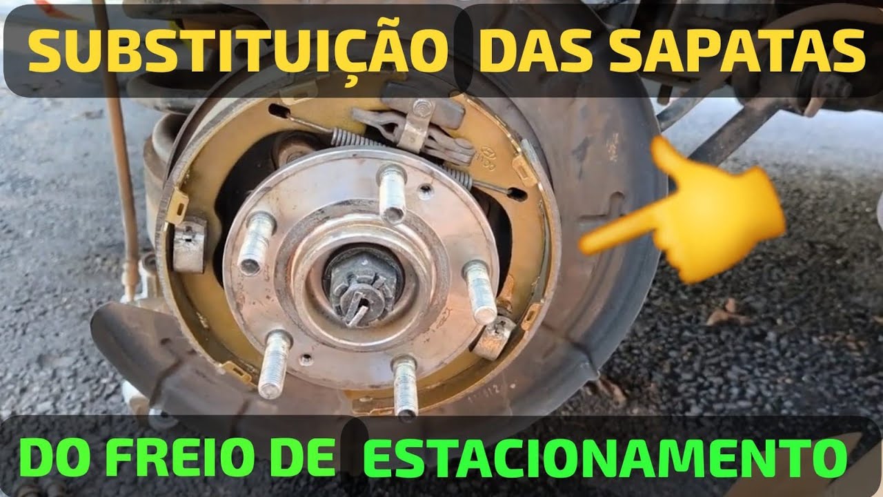 Regulagem e Troca das Sapatas do Freio de Estacionamento Hyundai Veracruz Santa Fé Sorento Azera etc