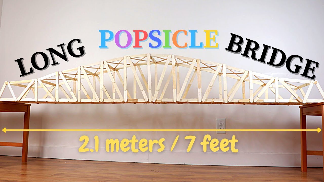 Making the Longest Truss Bridge with Craft Sticks!