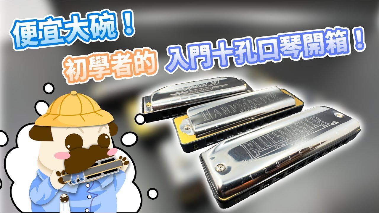 【口袋琴房】 便宜大碗！適合初學者的三把「入門級十孔口琴」開箱！【Suzuki | MR-200、MR-250 | Hohner | Special 20】