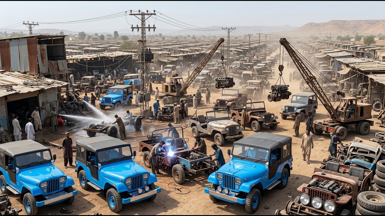 Pakistani Mechanics Rebuild a Rusted 1978 CJ80 Jeep Into a Mountain Beast | Full Restoration