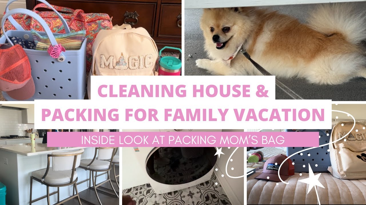 **NEW CLEAN & PACK FOR FAMILY VACATION - SUMMER MADDOX ORGANIZATION - CLEANING - PACK WITH ME