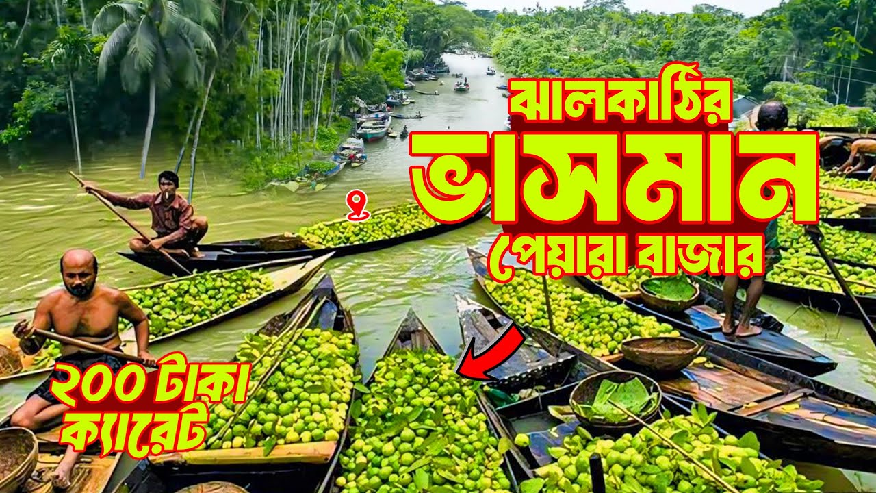 বাংলার কেরালা ভাসমান বাজার ঝালকাঠি । Barishal । Ghuri Firi