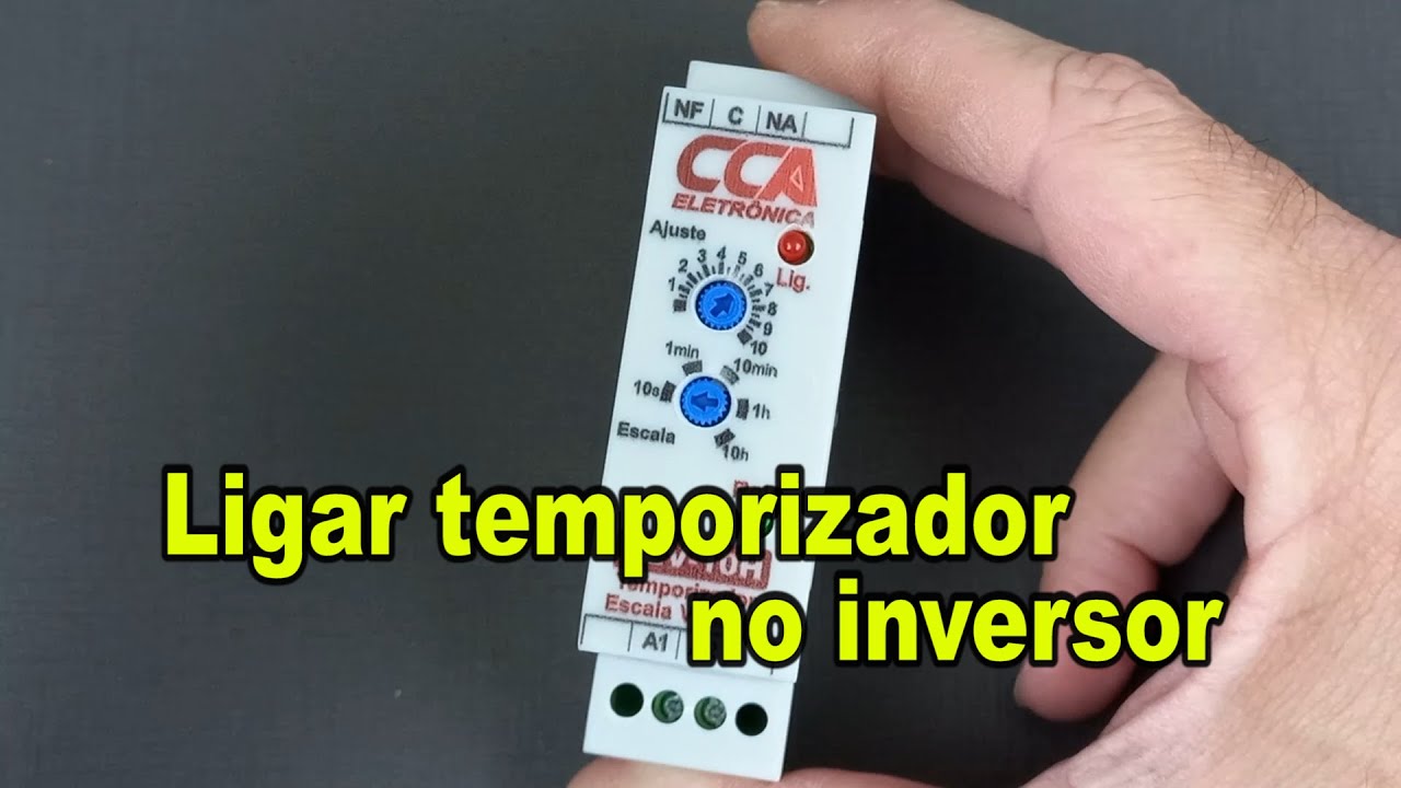 Como Ligar temporizador no inversor.