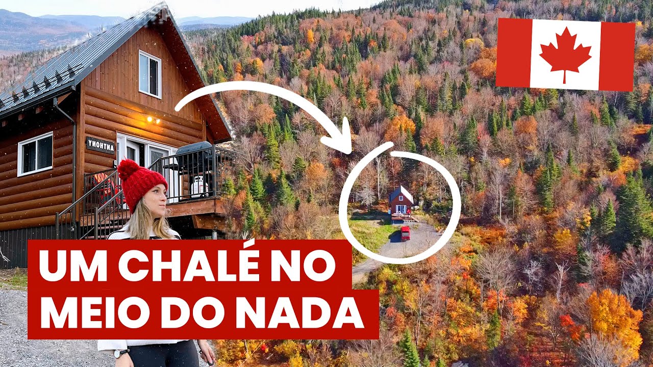 CHALÉ no CANADÁ: viagem de aniversário, AIRBNB, natureza e drone novo. 🇨🇦Explorando o QUEBEC!