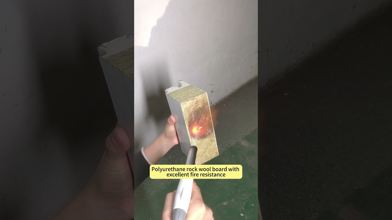 Polyurethane rock wool board withexcellent fire resistance. #build #drywall #diy #polyurethane #fly