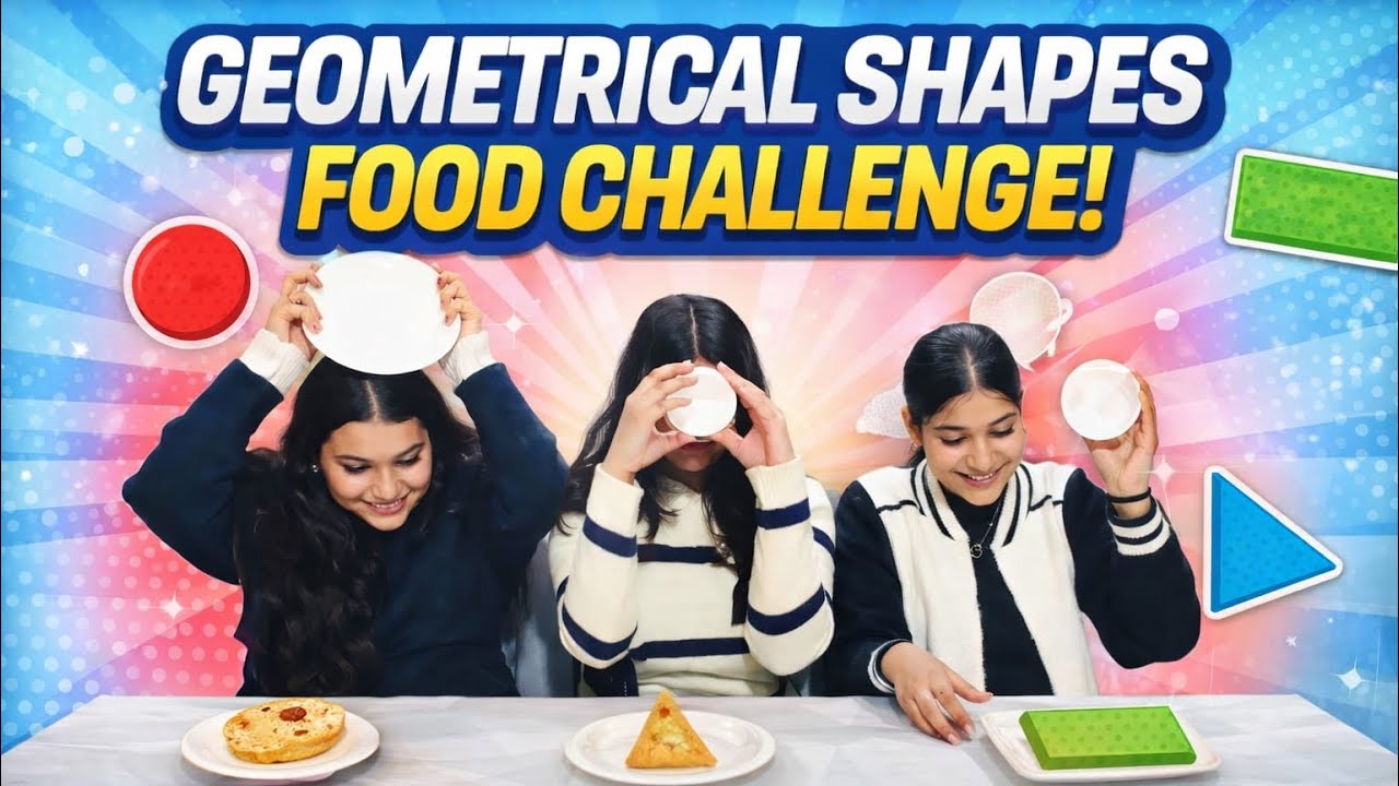 Geometrical Shapes Food Challenges|Looks easy… until the shapes start testing your brain🧠😥|