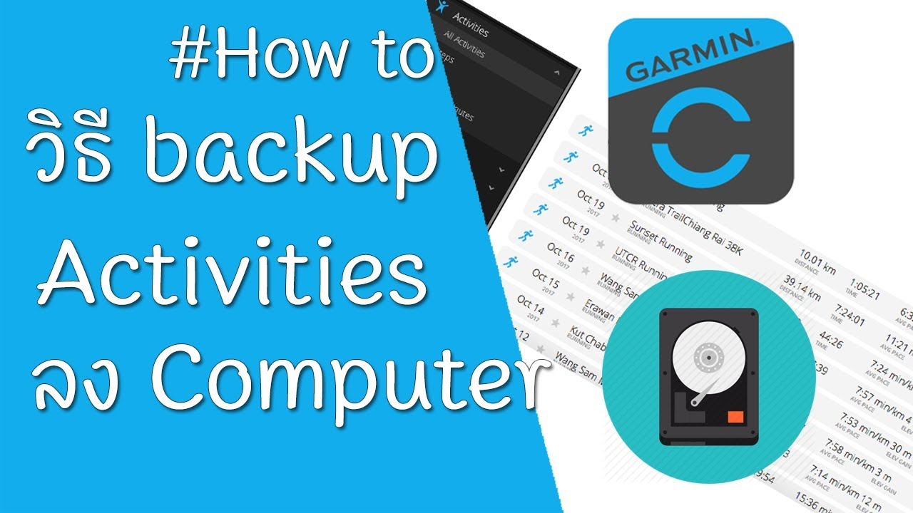 Garmin Forrunner | วิธี Backup Activities เก็บไว้ในคอมพิวเตอร์ ลดความอืดของนาฬิกา