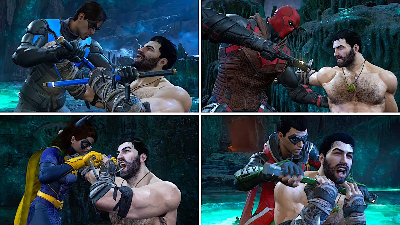 Batman Defeated by Nightwing, Red Hood, Robin, Batgirl - Gotham Knights