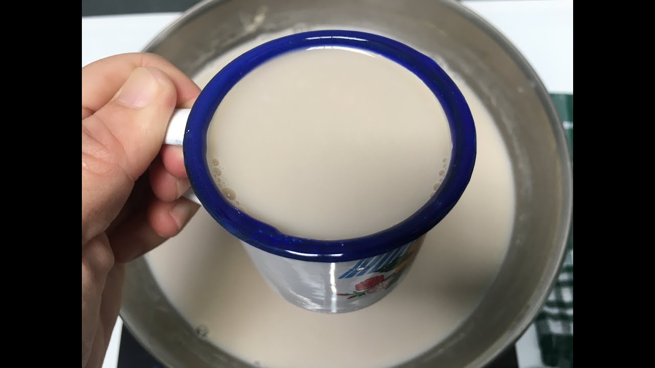 Homemade organic black soybean milk | Black soya milk