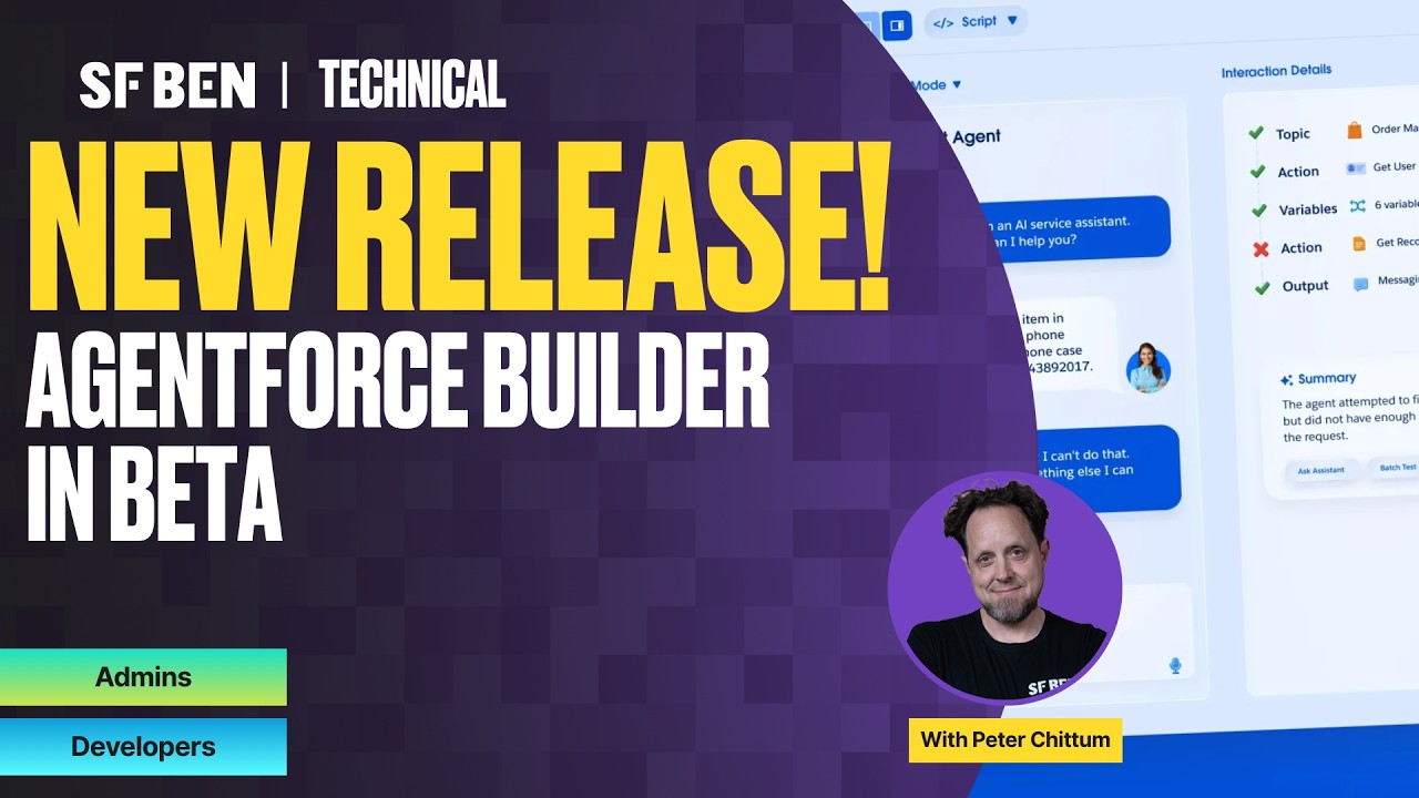 Вышла новая бета-версия AGENTFORCE BUILDER!