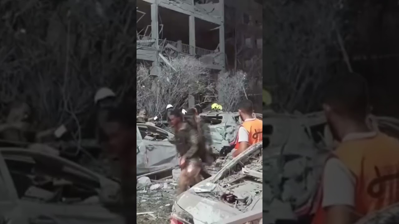 Damaged Area in Ramat Gan after Iran attack on Israel #israel