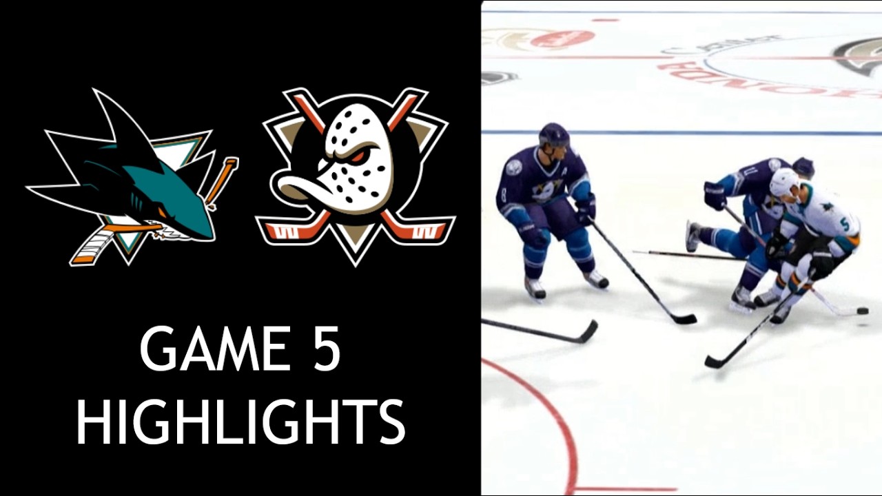 Round 1, Game 5 - Sharks @ Ducks - NHL 14 Predictions