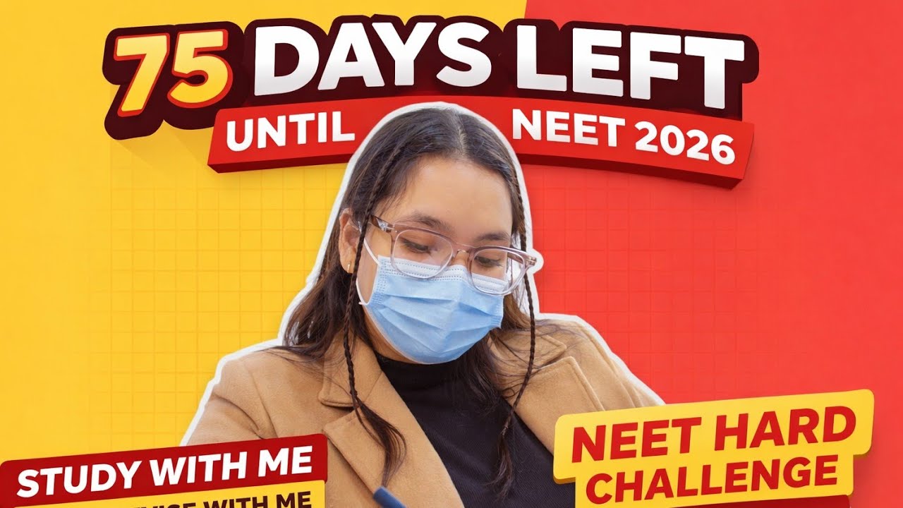 📚DAY 1/75 NEET HARD CHALLENGE ❗ STUDY WITH ME LIVE 🔴