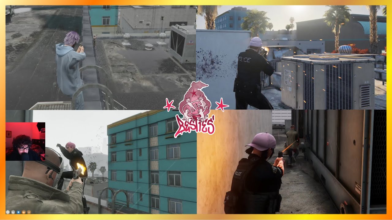 Лучшие друзья против 20+ полицейских в банке Bay City // 2-часовая задержка после захвата банковс...