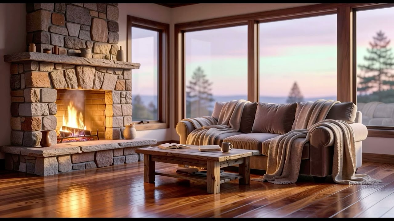 Crackling Fireplace 🔥 1 Hour Cozy Fire Sounds | Relaxing Fireplace Ambience