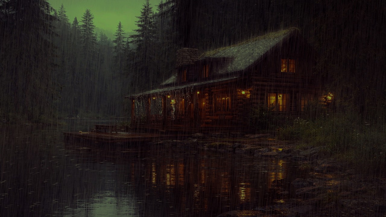 Thunderstorm in a Midnight Forest 🌧️ Rain Sounds to Help You Sleep