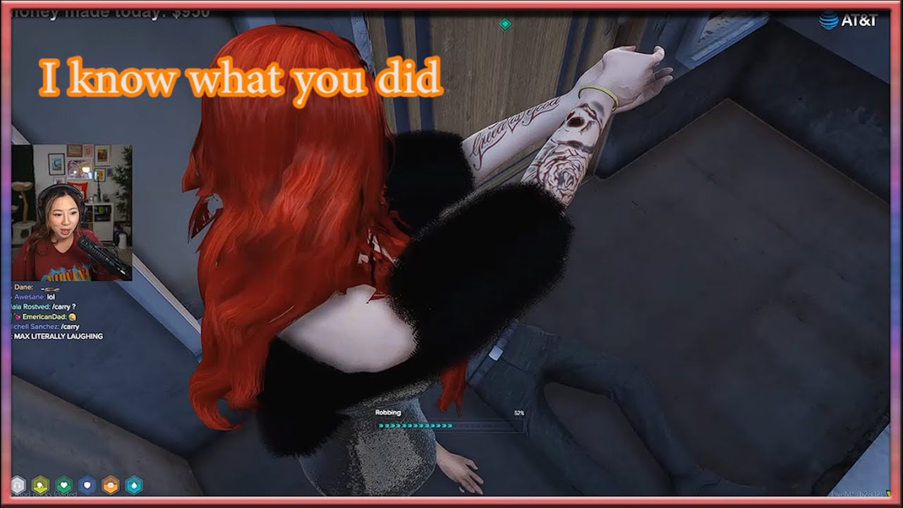 April knocks down Pigeon and searching through his phone - GTA V RP NoPixel 4.0