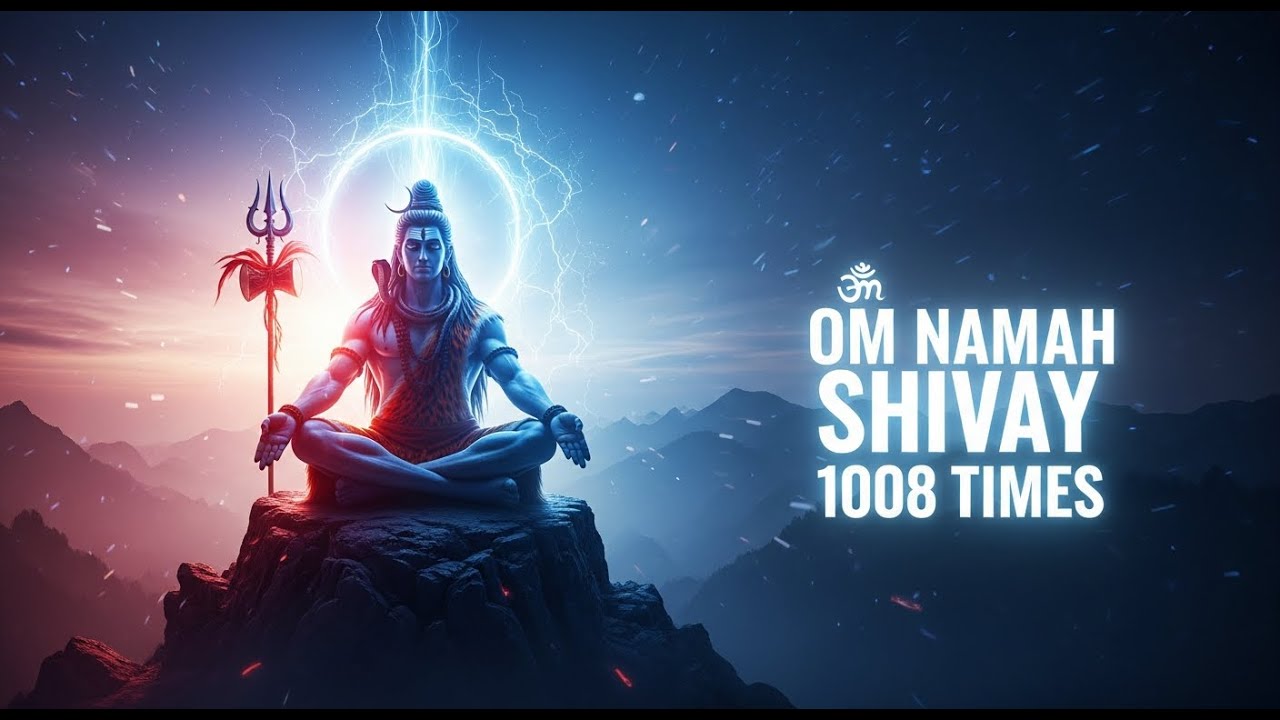 🔱 Om Namah Shivay 1008 Times | Powerful Shiva Mantra for Protection & Positivity