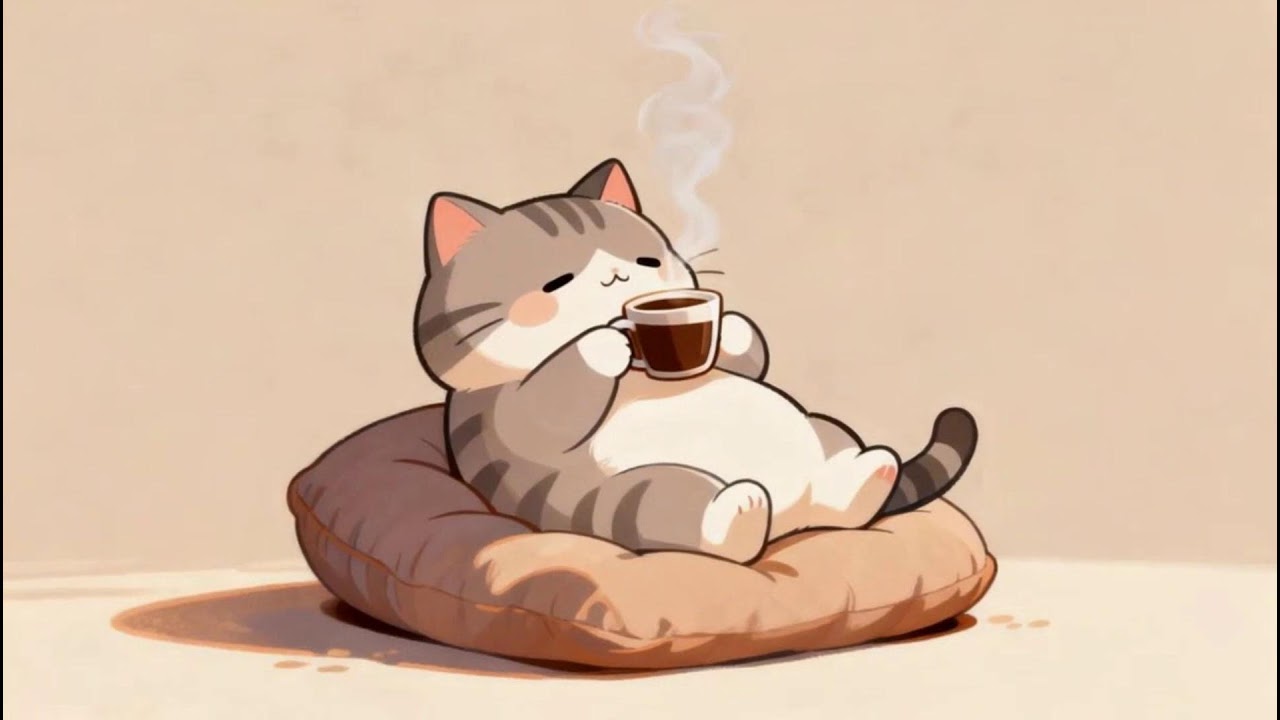 Lofi Cat at Midnight 🌙 Chill Lofi Beats to Calm Your Mind & Sleep Better